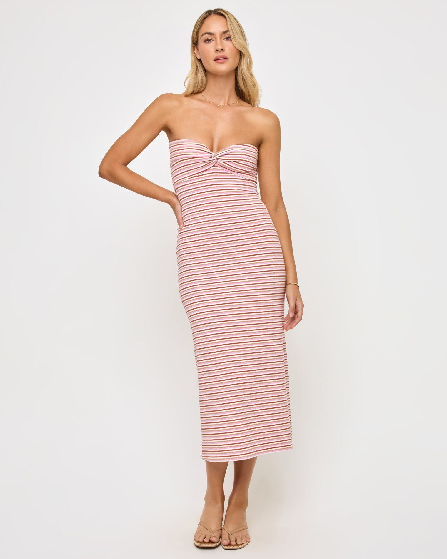 Lisette Dress | Azalea Stripe
