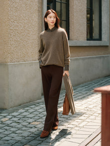 Yak Wool Relaxed-Fit Sweater | Camel