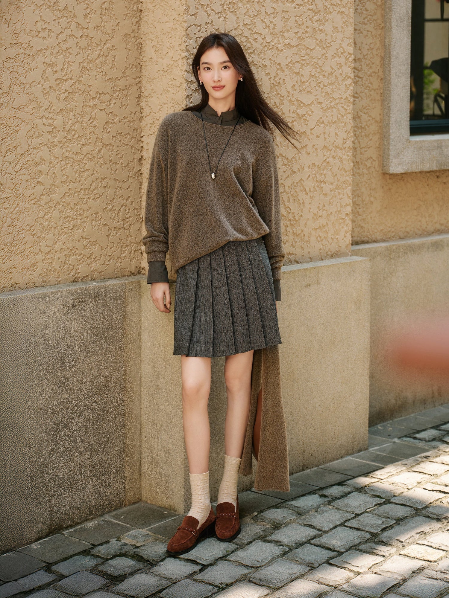 Yak Wool Relaxed-Fit Sweater | Camel