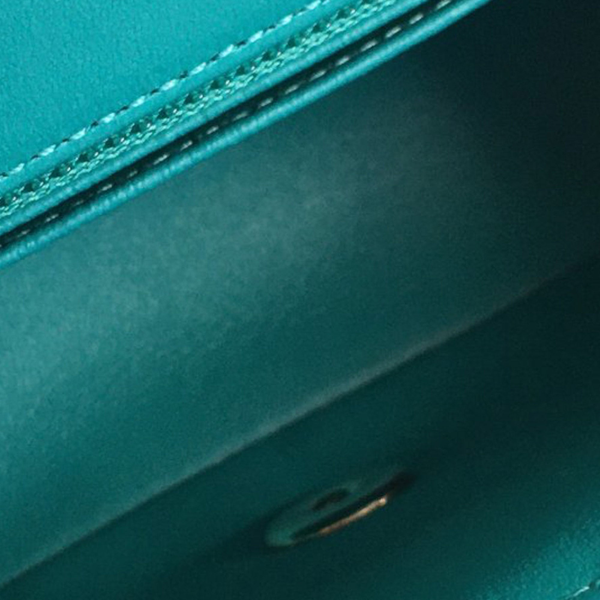 Chanel | Pre-Owned Mini Rectangular Chevron Lambskin Single Flap | Green