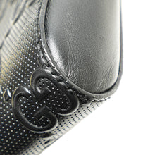 Gucci | Pre-Owned GG Embossed Perforated Double Belt Bag | Black
