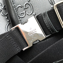 Gucci | Pre-Owned GG Embossed Perforated Double Belt Bag | Black