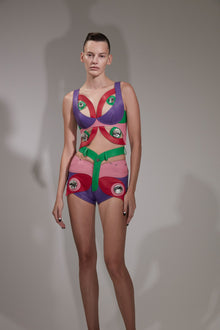 Butterfly Leather Hot Short | Multi