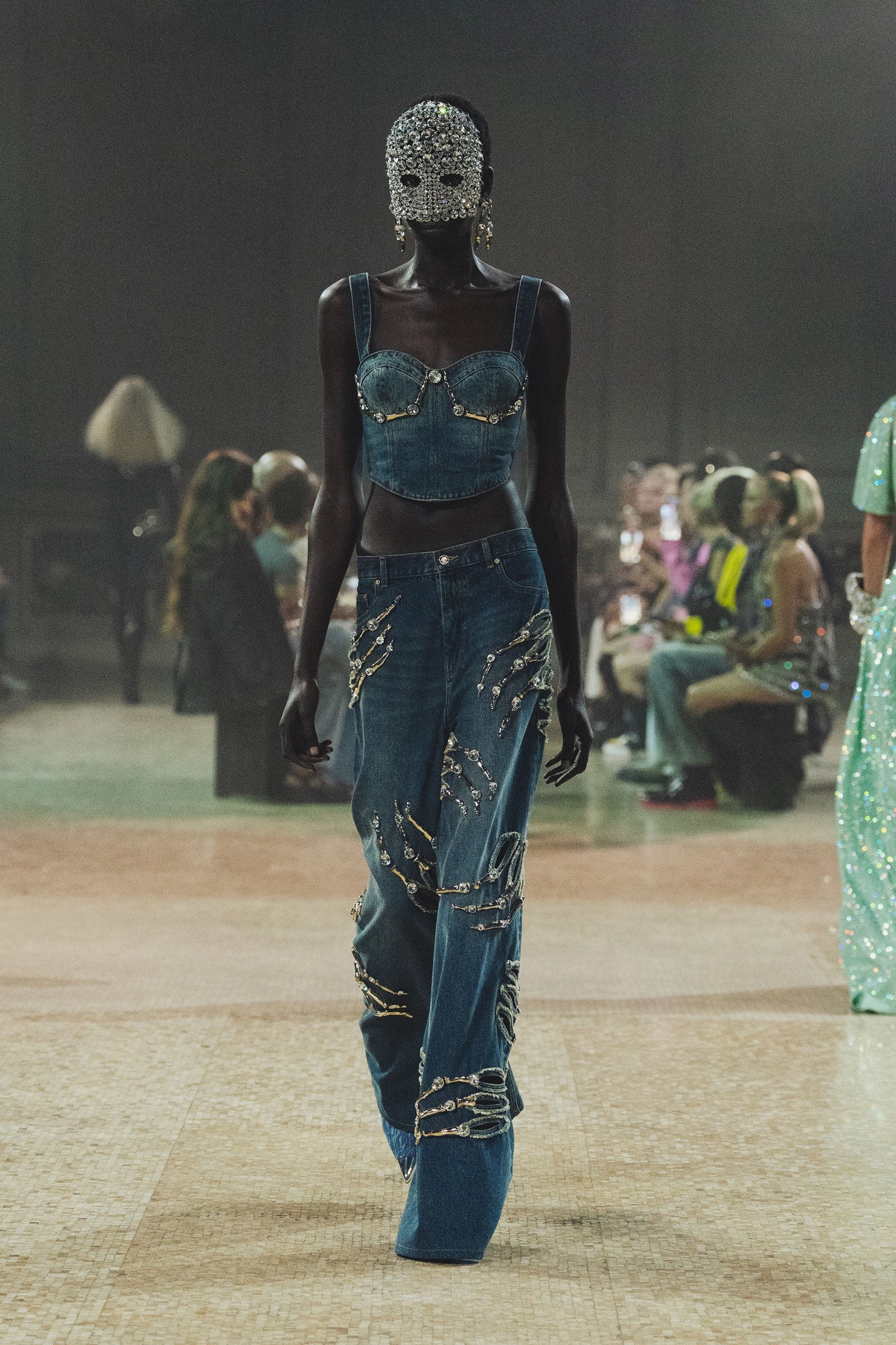 Claw Cup Bustier | Vintage Indigo