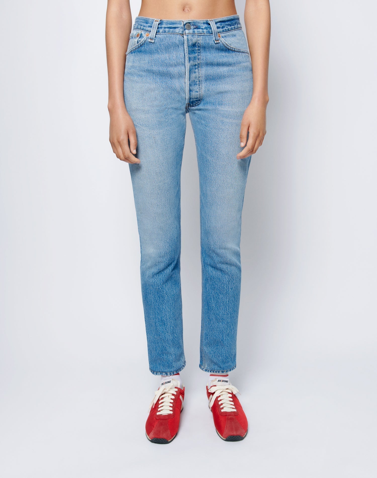 Womens | Upcycled Vintage | Levi's Mid Rise Skinny | One-of-a-kind | Indigo