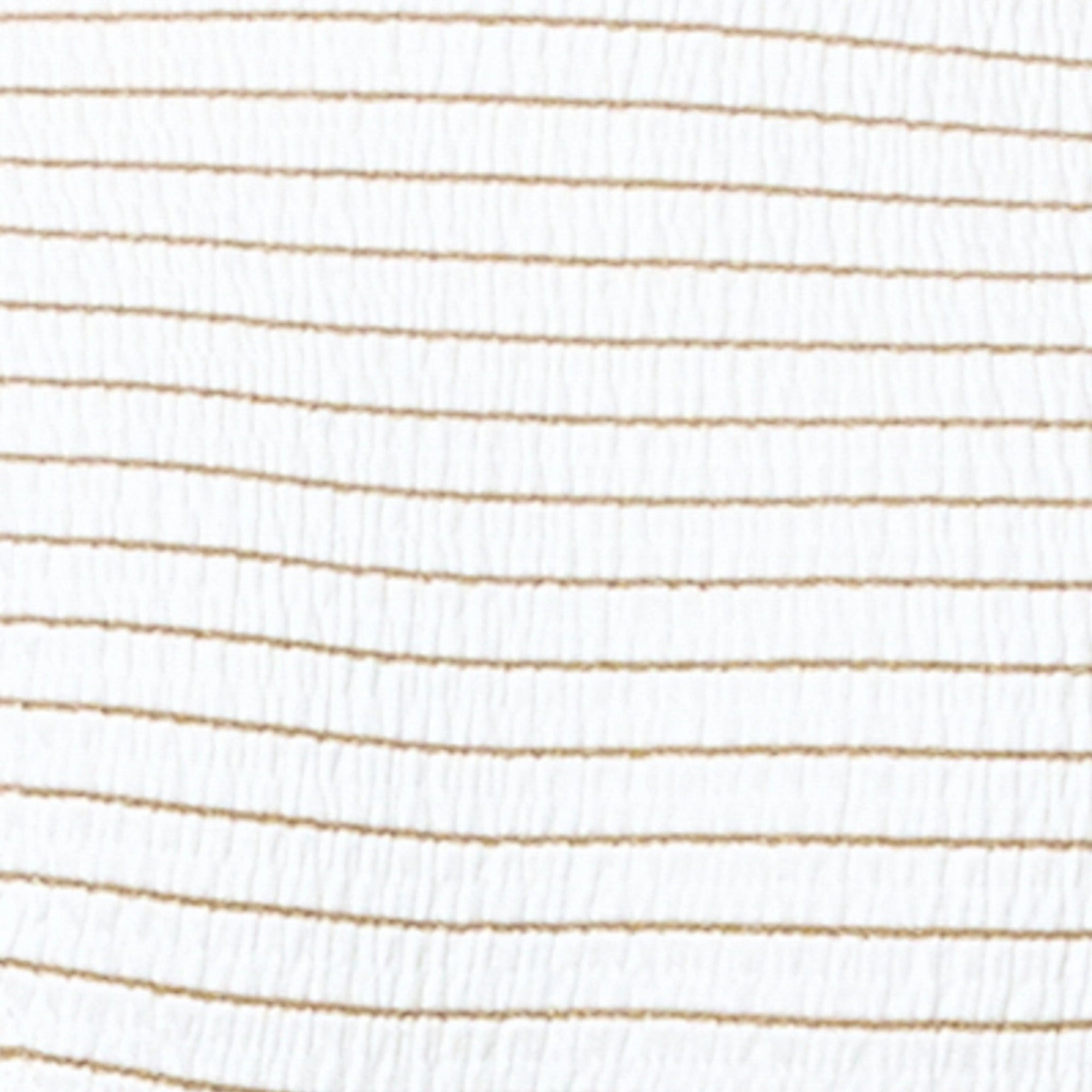 Close-up of fabric with thin gold lines on a white background