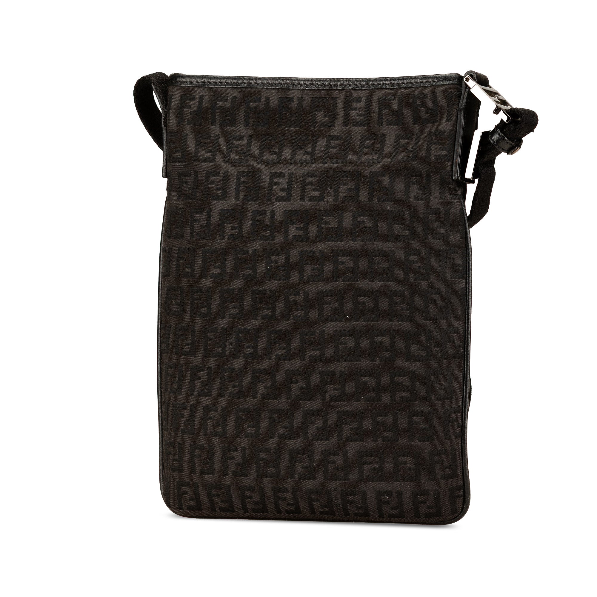 Fendi | Pre-Owned Zucchino Canvas Crossbody - II | Black