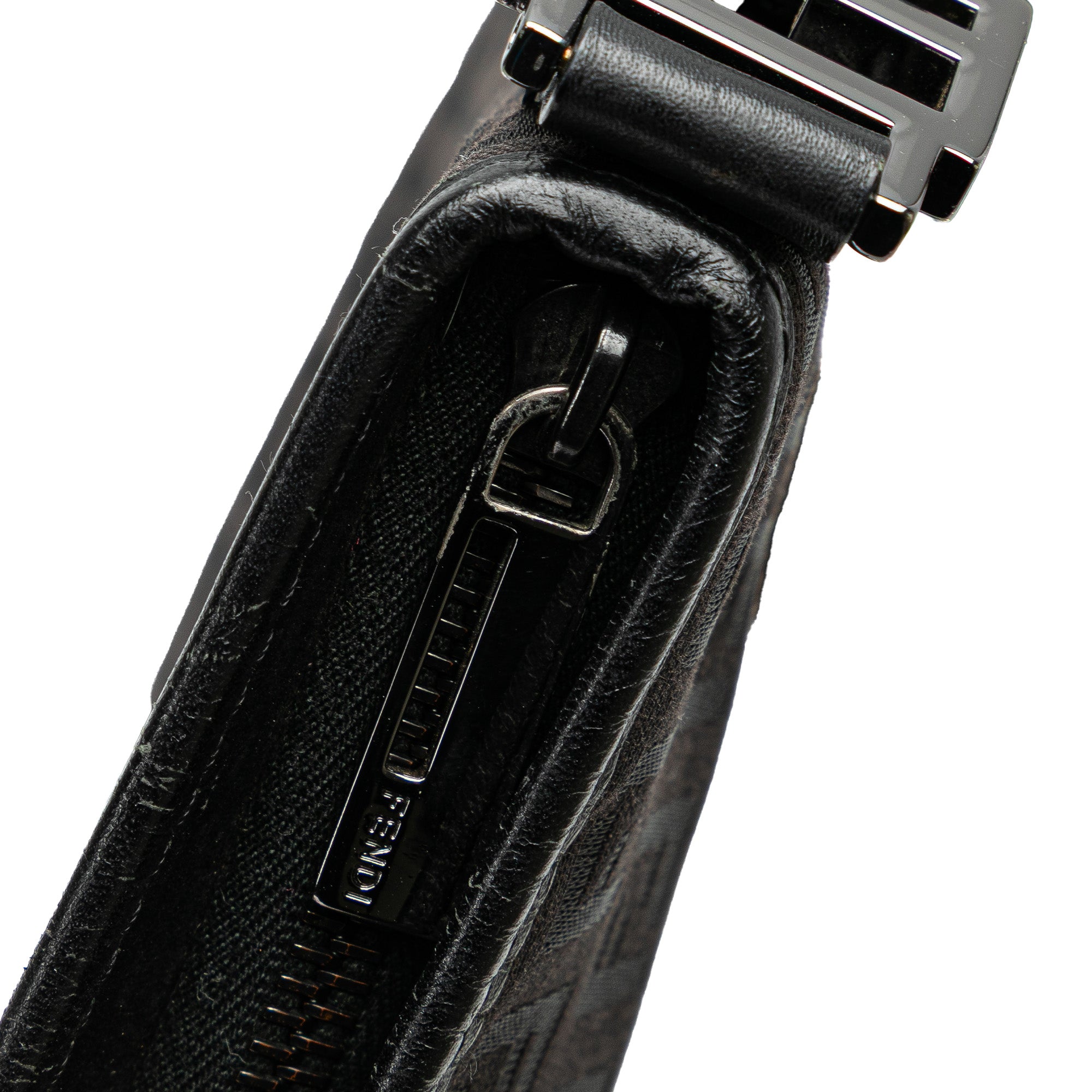 Fendi | Pre-Owned Zucchino Canvas Crossbody - II | Black