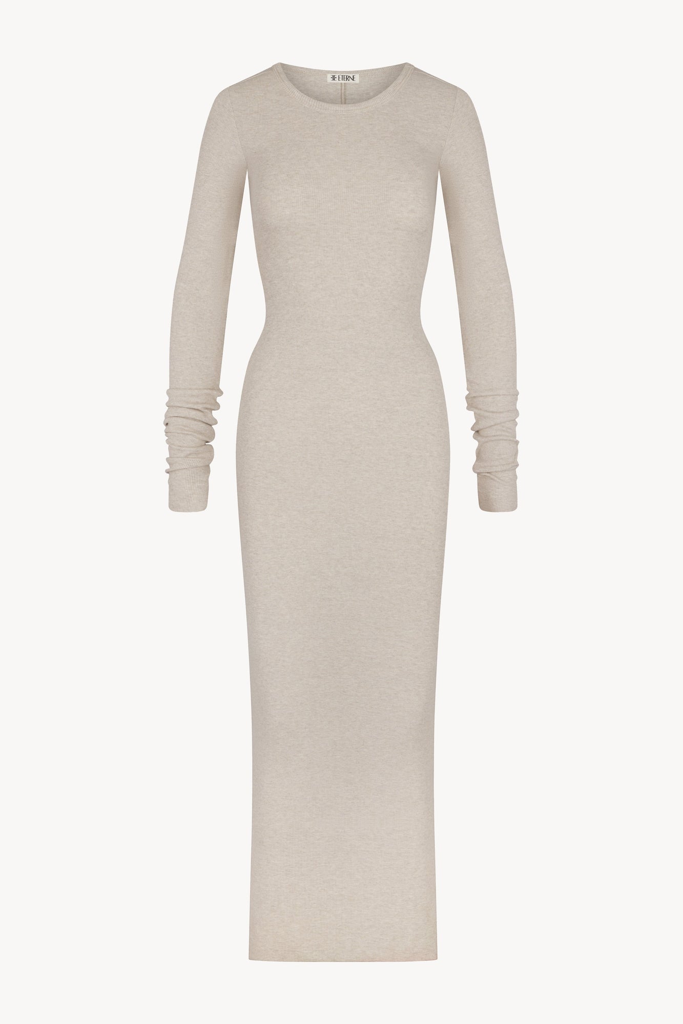 LONG SLEEVE CREWNECK MAXI DRESS - ETERNE