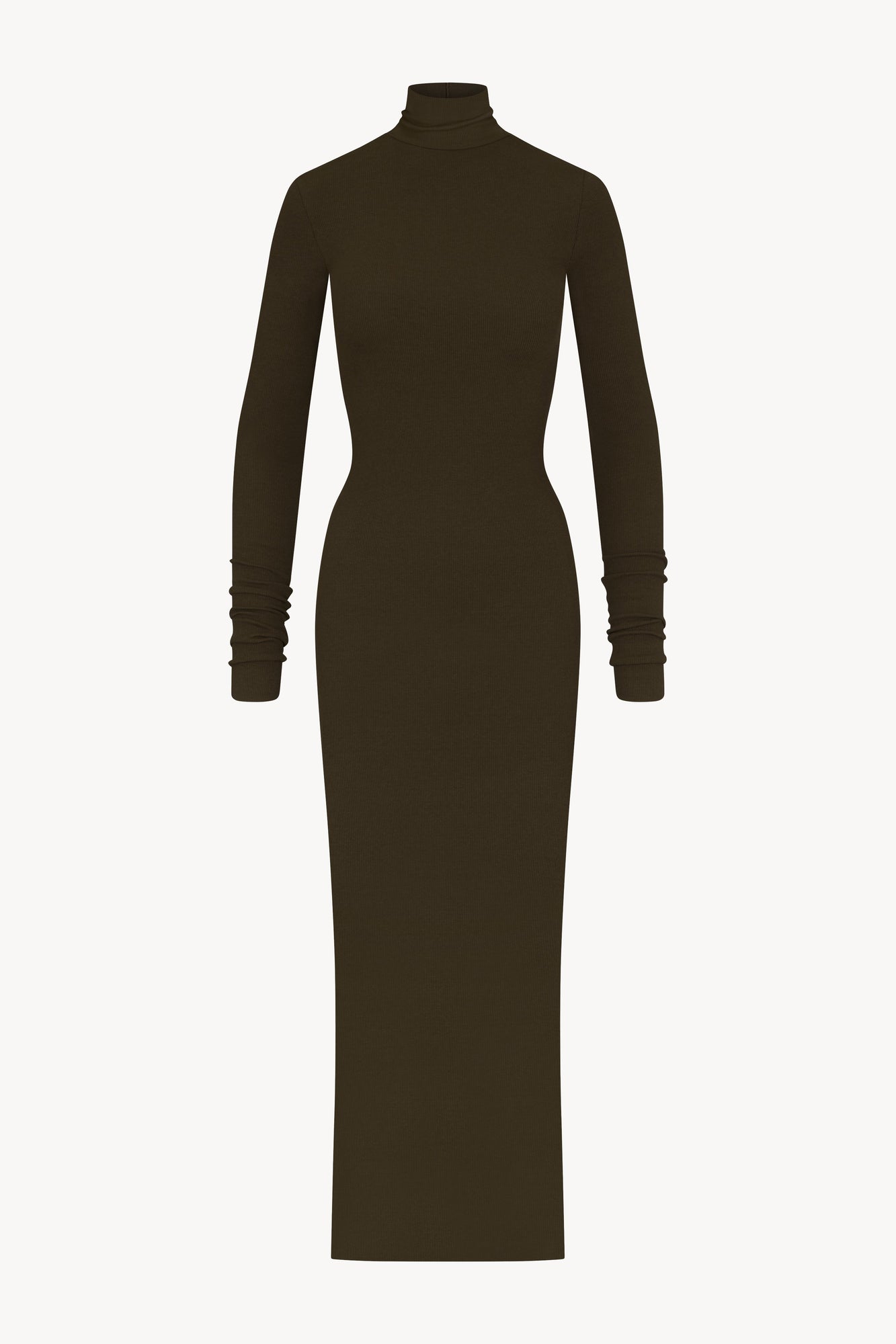 LONG SLEEVE TURTLENECK MAXI DRESS - ETERNE
