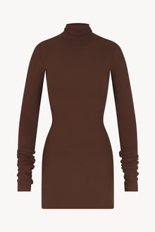 LONG SLEEVE TURTLENECK MINI DRESS - ETERNE