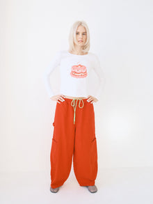 Dana Long Sleeve Tee | White/Cake