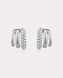 The Multi Piercing Huggies | Silver