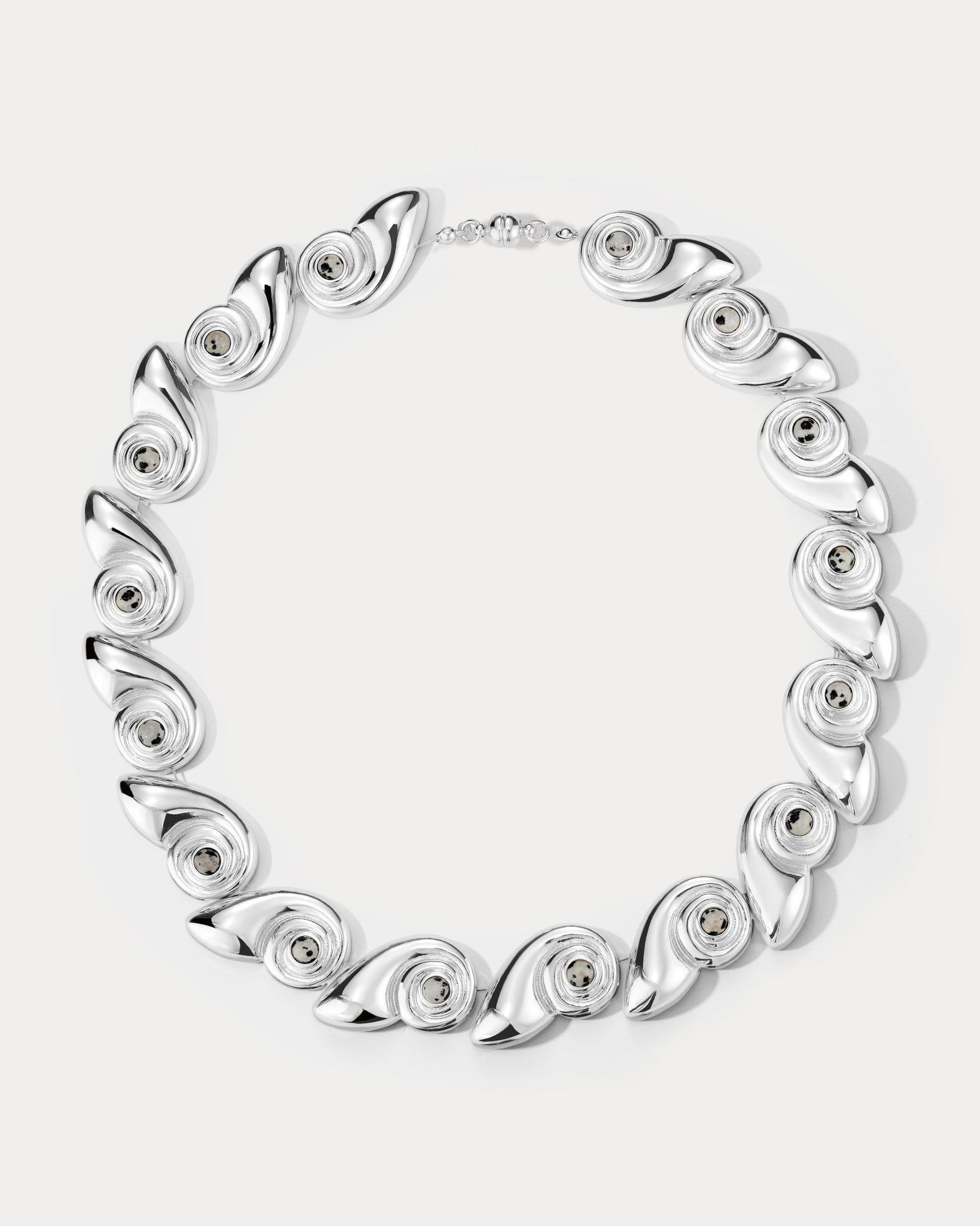 The Palma Shell Statement Necklace | Silver