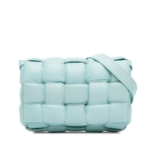 Bottega Veneta | Pre-Owned Nappa Intrecciato Padded Cassette Crossbody - III | Blue/Light Blue