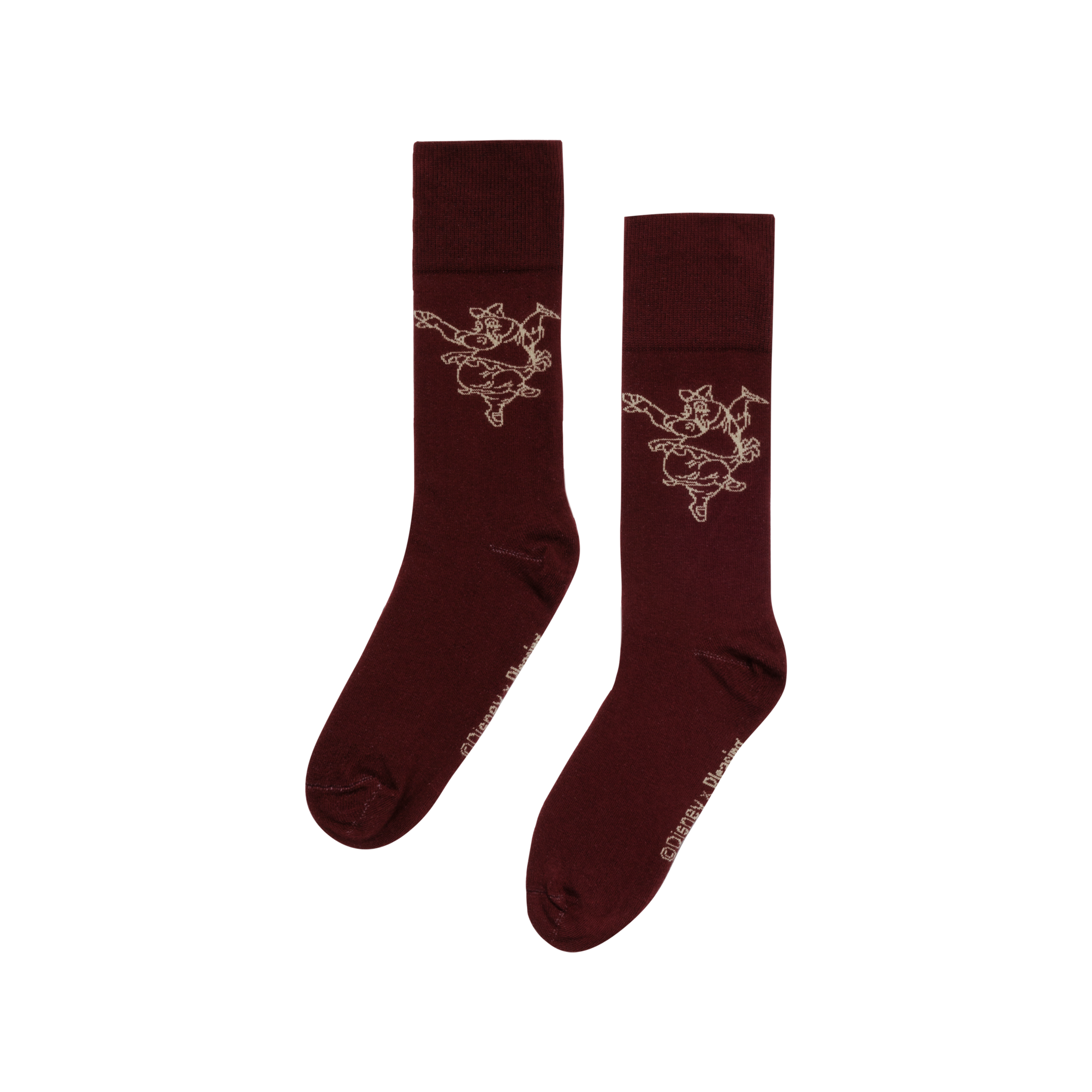 La Danza Delle Ore Sock | Burgundy