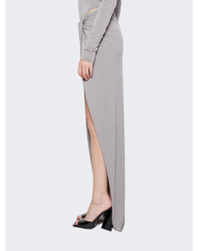 LaQuan Smith | Women | Draped Maxi Skirt | Stone