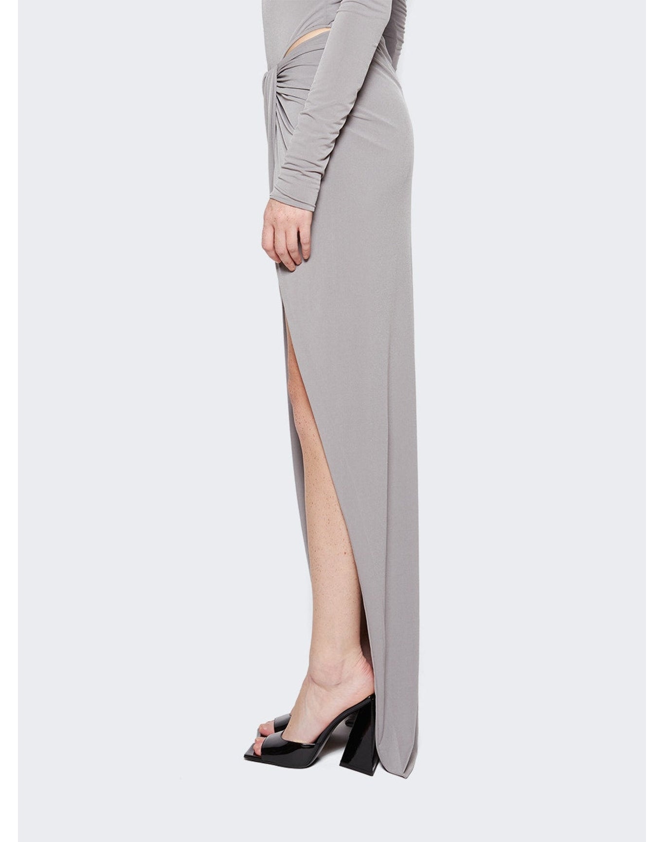LaQuan Smith | Women | Draped Maxi Skirt | Stone