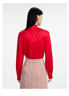 Lace-up Shirt | Red