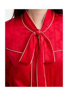 Lace-up Shirt | Red
