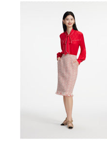 Lace-up Shirt | Red