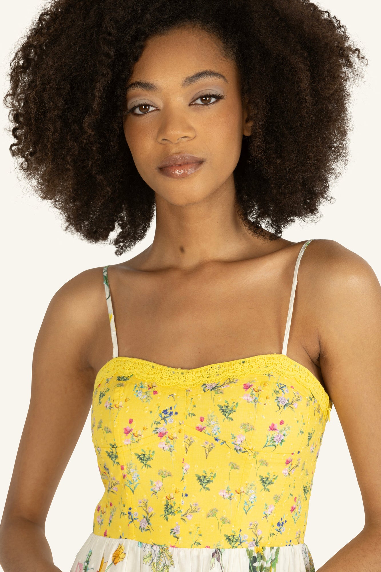 Finley Dress | Yellow Vintage x Border