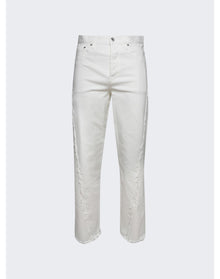 Lanvin | Men | Twisted Wide Leg Jeans | Optic White