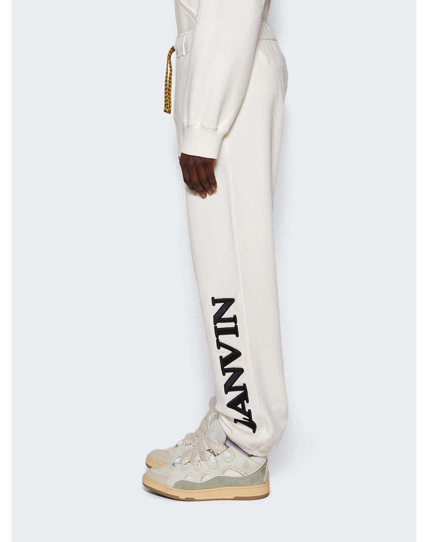 Lanvin x Future | Men | Logo Embroidered Sweatpants | White Mustang