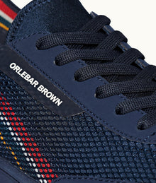 Larson Stripe O.B Stripe You Can Swim In Shoes | Navy/Orange