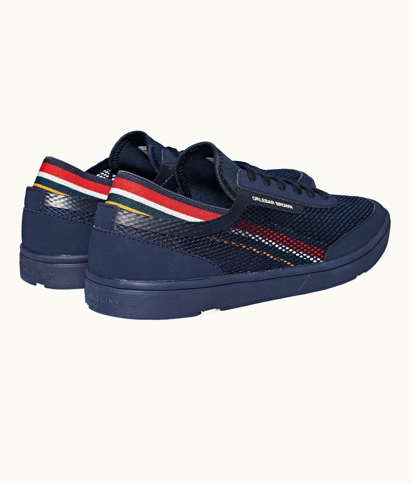 Larson Stripe O.B Stripe You Can Swim In Shoes | Navy/Orange