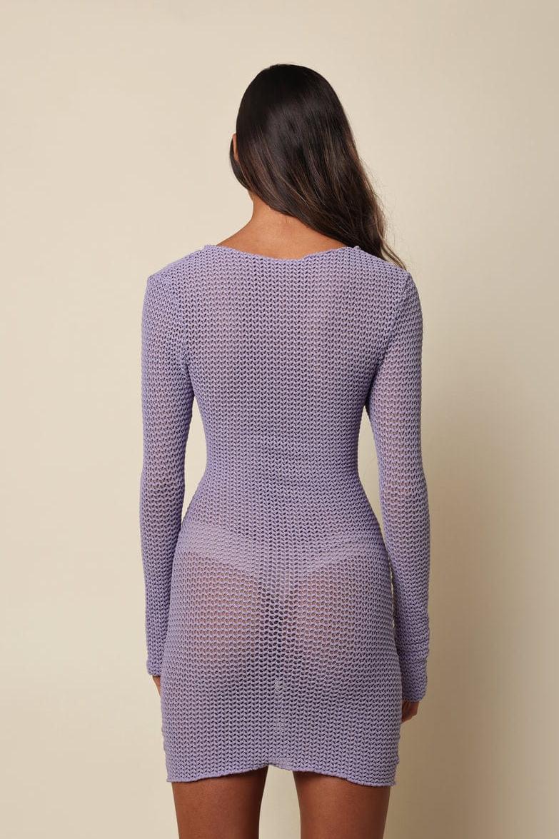 Lilac Cover Up Dress | Lavender Crochet