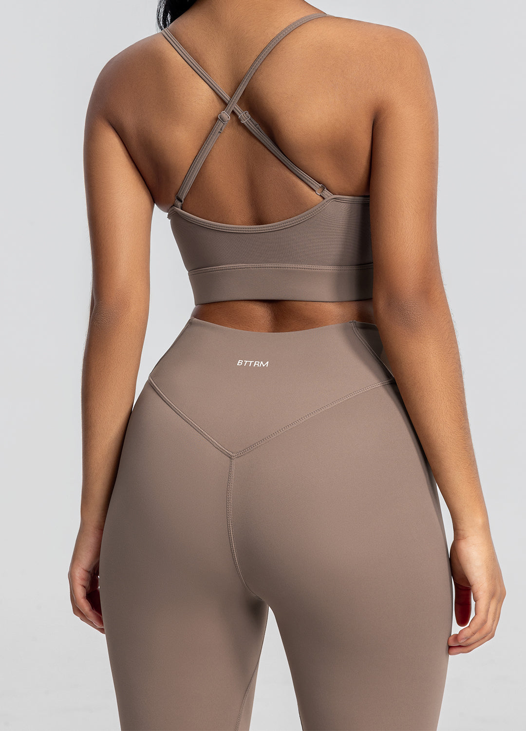 High-Waisted Stretch Performance Leggings | Cocoa