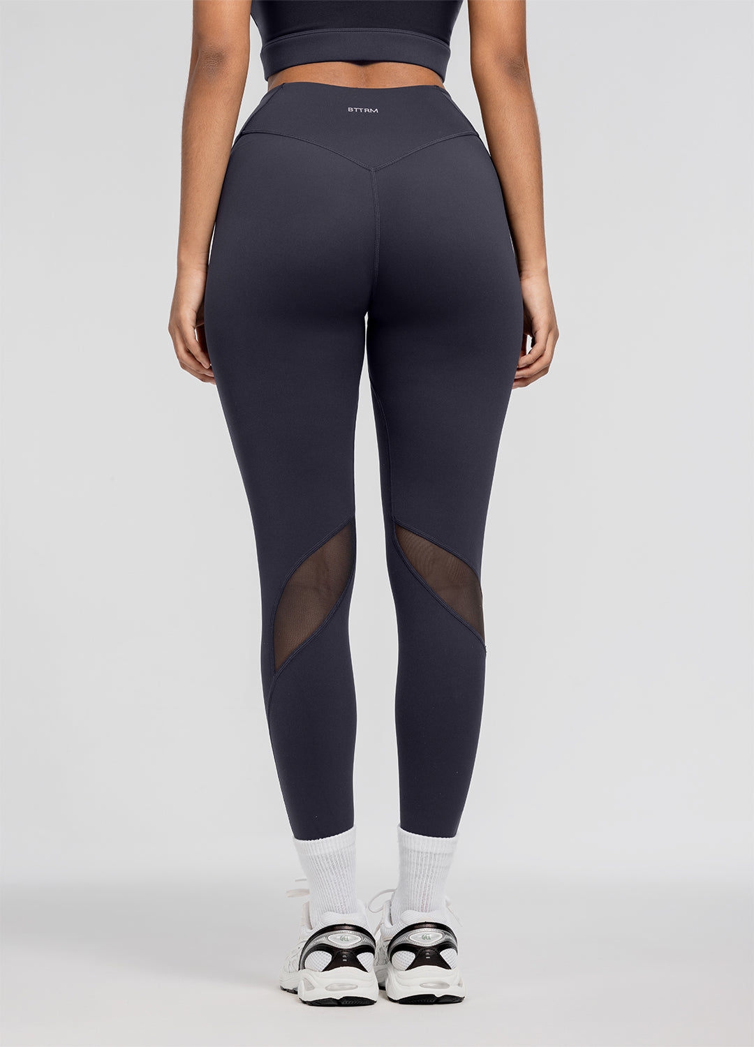 High-Waisted Stretch Performance Leggings | Charcoal