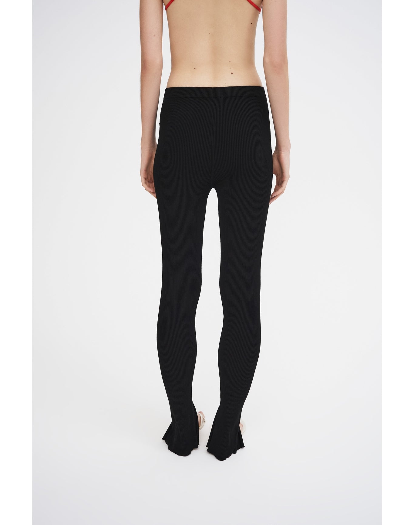 Leo Eco Stretch | Slit Leggings | Black