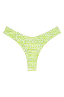 Added Coverage Lulu Zig Zag Stitch Bikini Bottom | Lime Icing