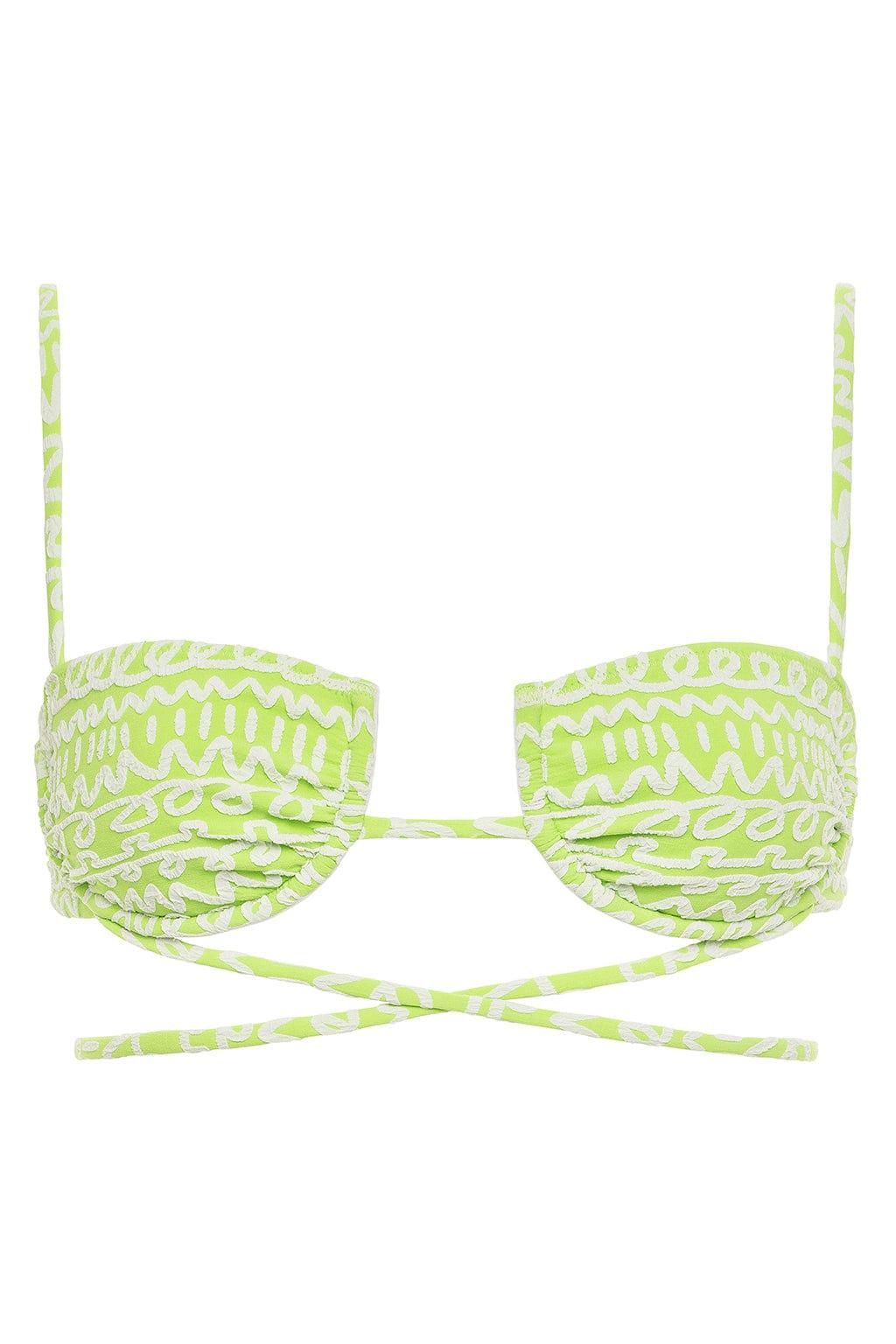 Simone Bikini Top | Lime Icing