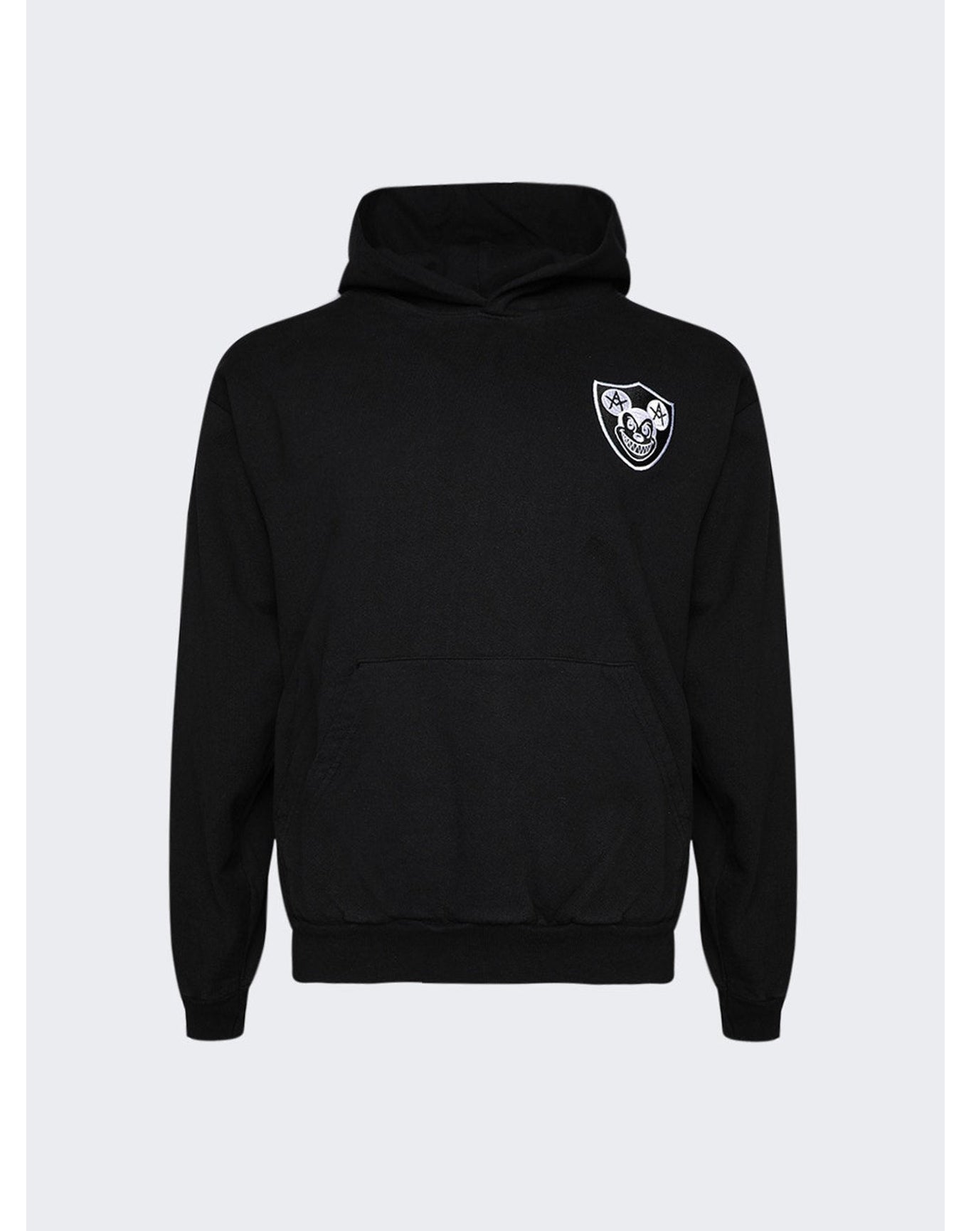 Local Authority | Men | Mischief Shield Fleece Hoodie | Washed Black