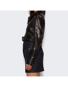 Loewe | Women | Curved Mini Skirt | Raw Denim Blue