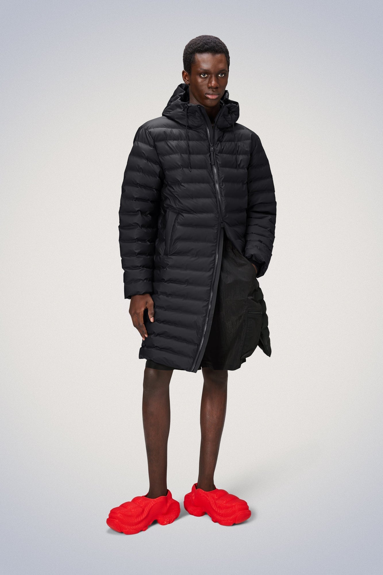 Rains Lohja Longer Puffer Jacket Jackets 01 Black