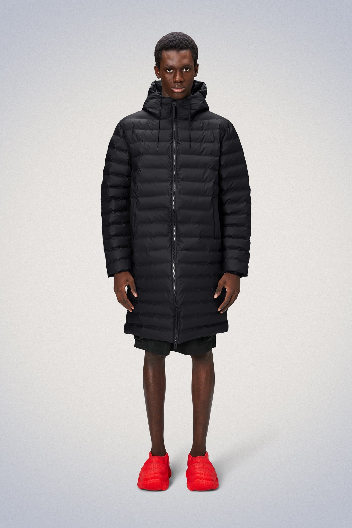 Rains Lohja Longer Puffer Jacket Jackets 01 Black