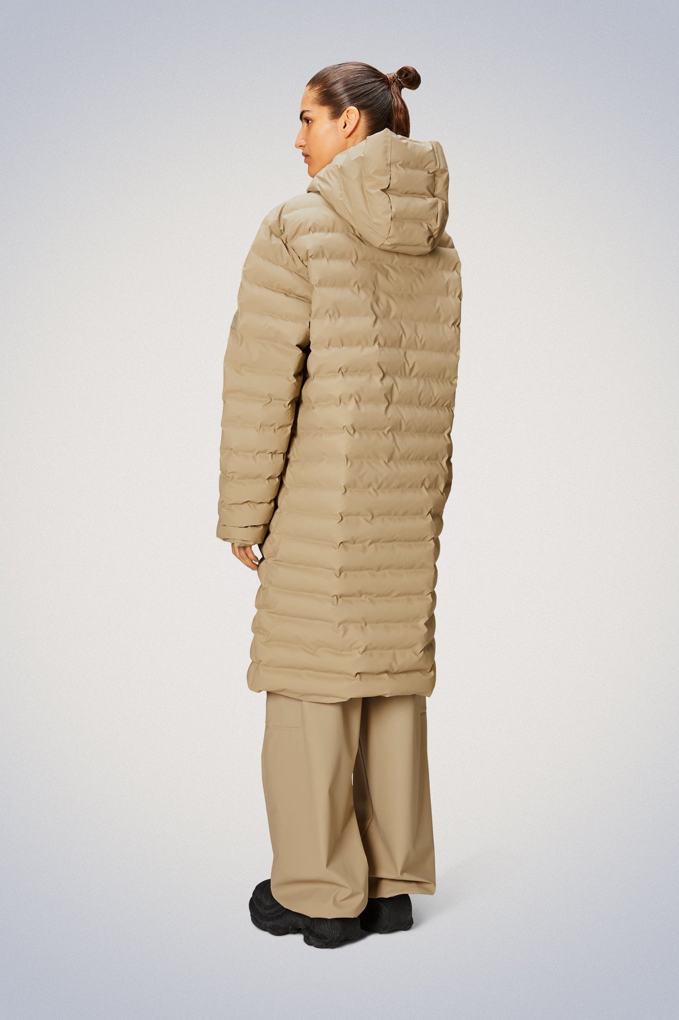 Rains Lohja Longer Puffer Jacket Jackets 24 Sand