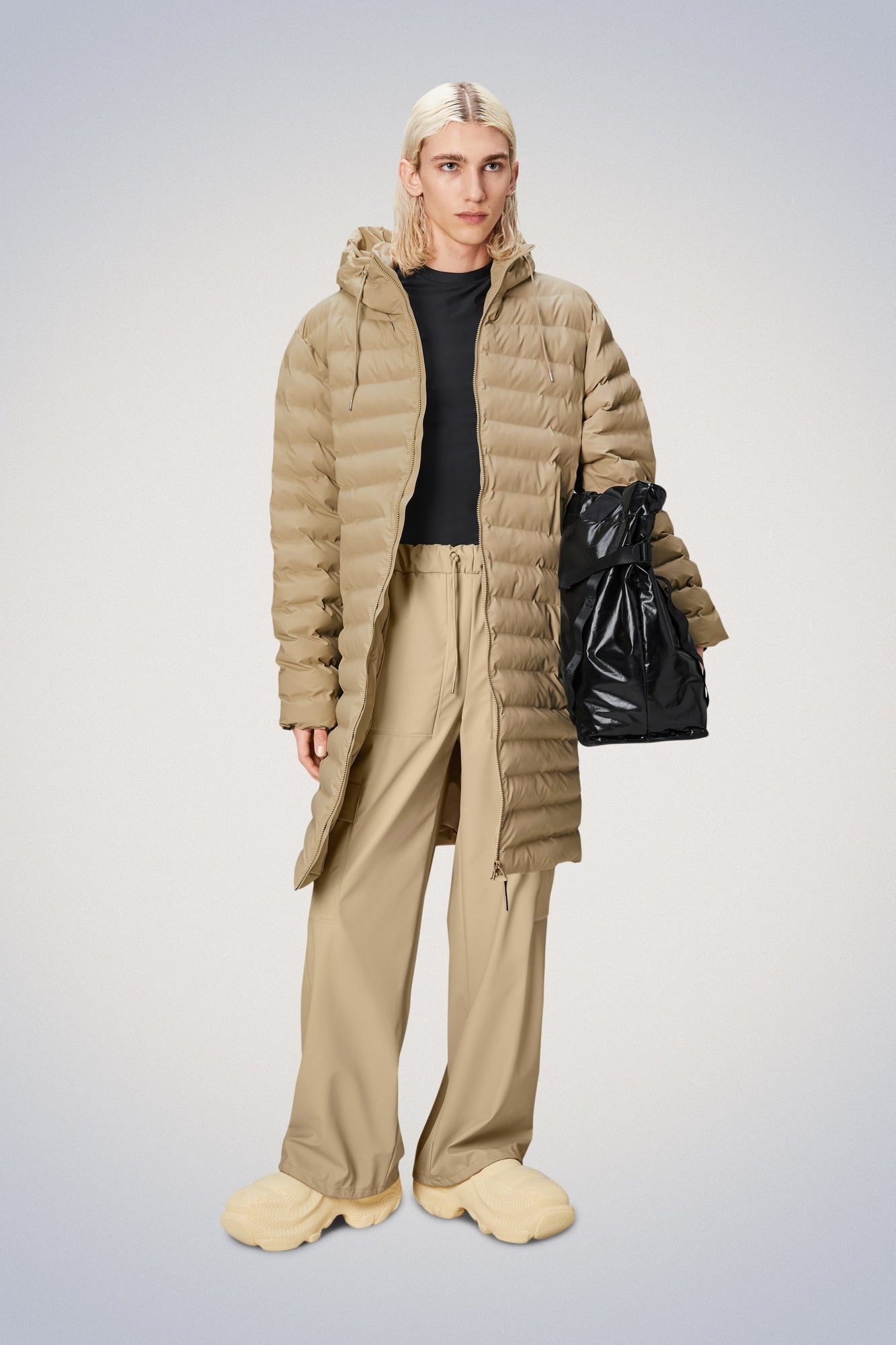 Rains Lohja Longer Puffer Jacket Jackets 24 Sand