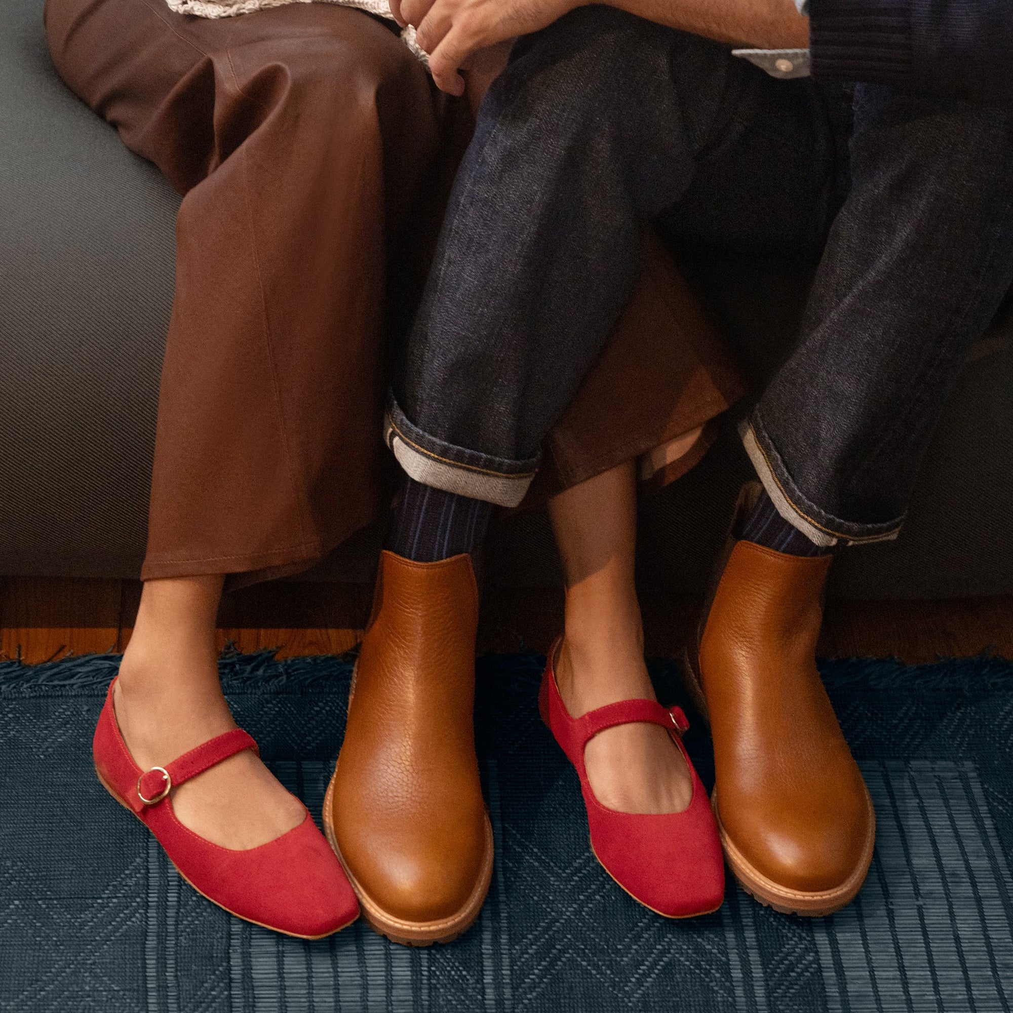 Womens | Lola Mary Jane | Red Suede