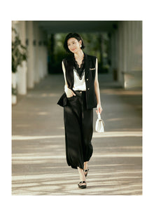 Loose-Fitting Wide-Leg Pant | Black