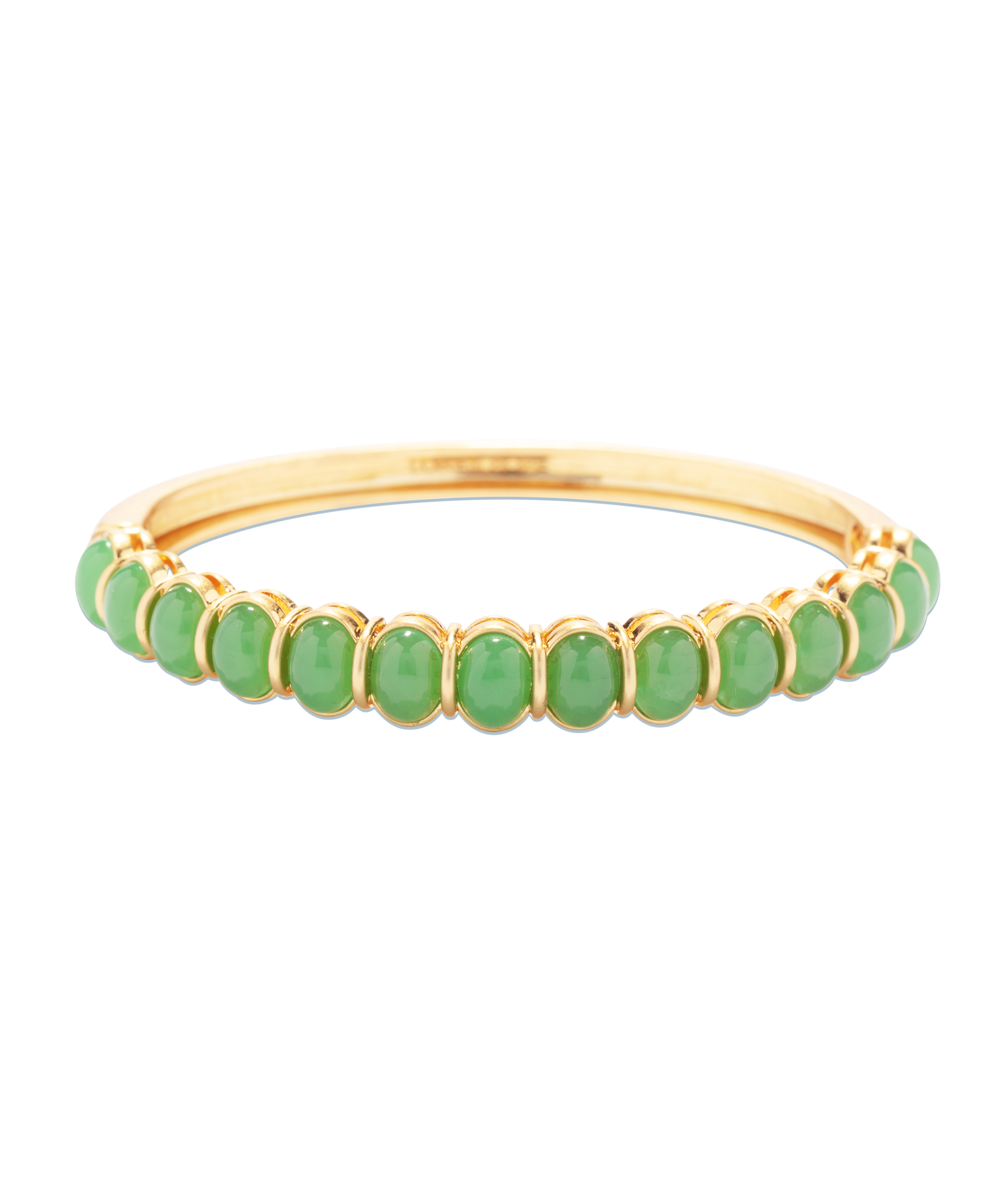 Lillian Bangle Bracelet in Green - Loren Hope