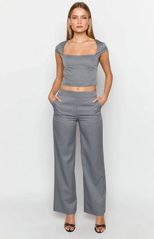Louis Top | Grey Striped