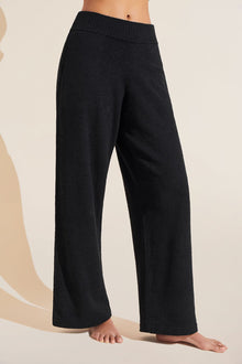 Recycled Boucle Relaxed Fit Pant | Black