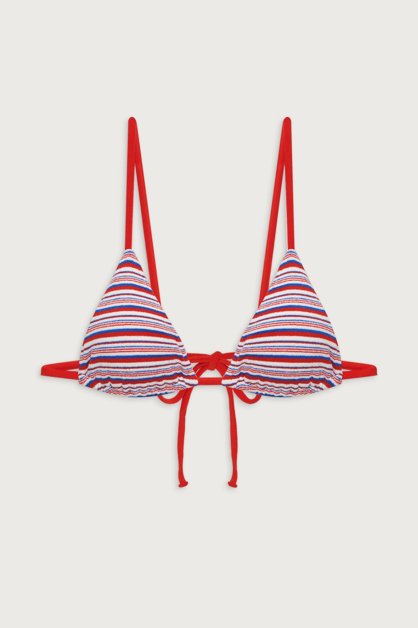 Lumia Terry Triangle Bikini Top - American Summer