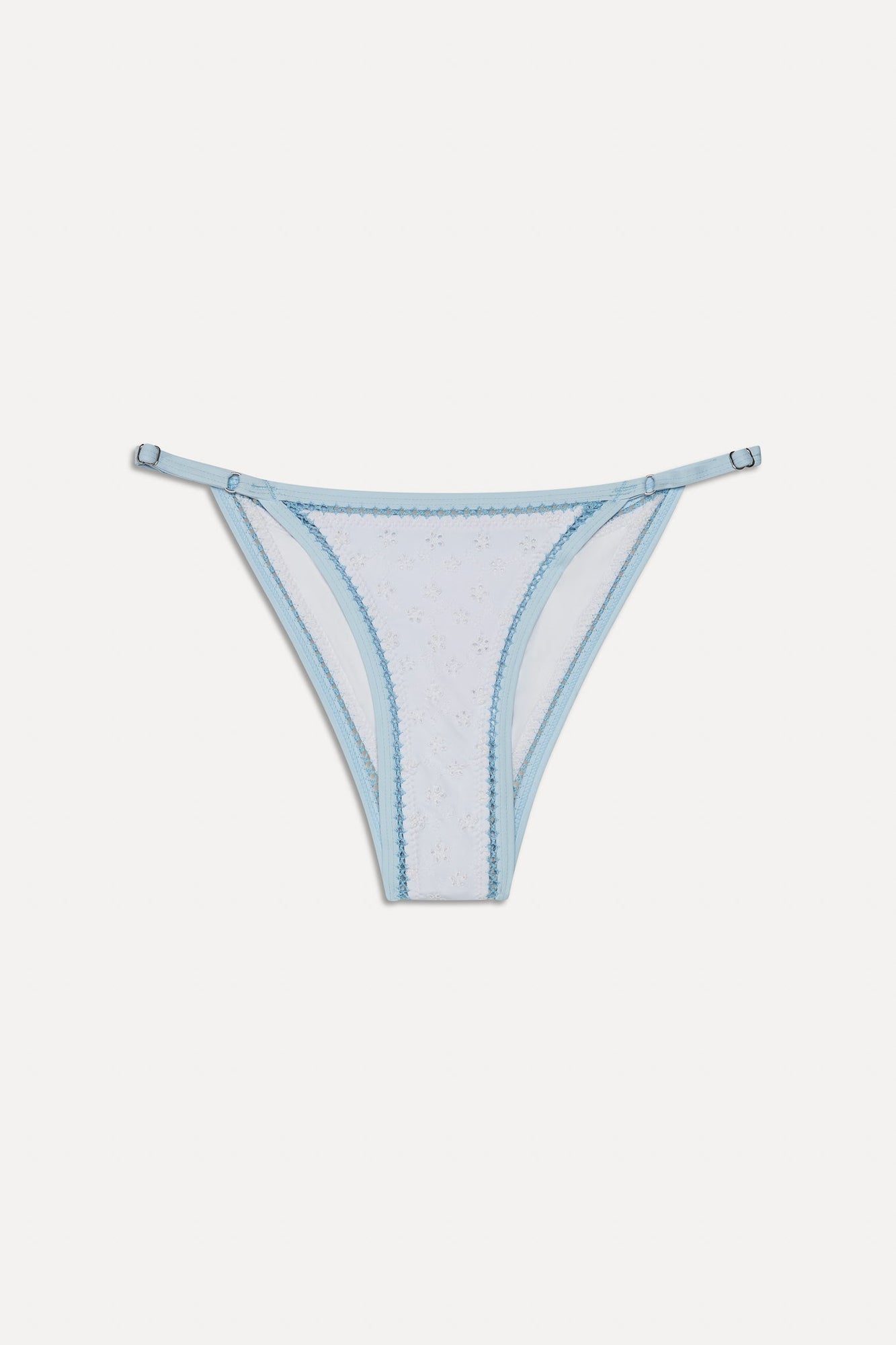 Luna Cheeky Eyelet Bikini Bottom Spring Cloud