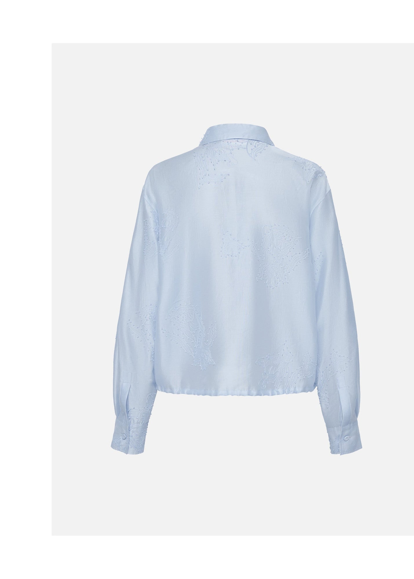 Lustrous Shirt Top | Blue